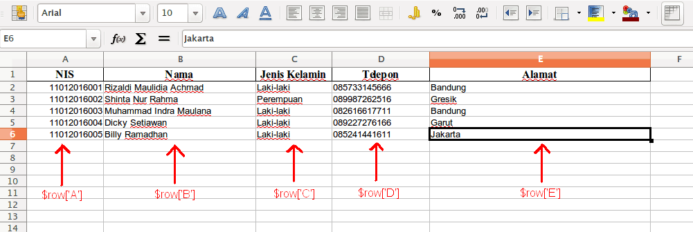 Excel - Cara Membuat Import Data Excel dengan PHP dan MySQL