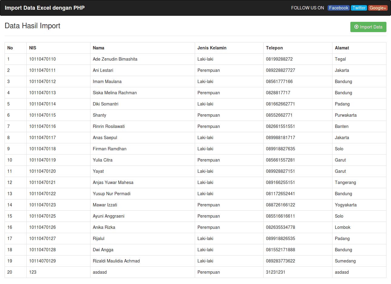 View - Form - Penjelasan - Penjelasan - Cara Membuat Import Data CSV dengan PHP dan MySQL