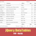 Cara Menggunakan jQuery DataTables dengan PHP dan MySQL