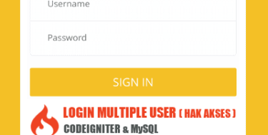 Cara Membuat Login Multi Level User dengan Codeigniter dan MySQL - My Notes Code