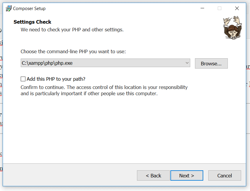 Instalasi Step 2 - Cara Mudah Install Composer di Windows